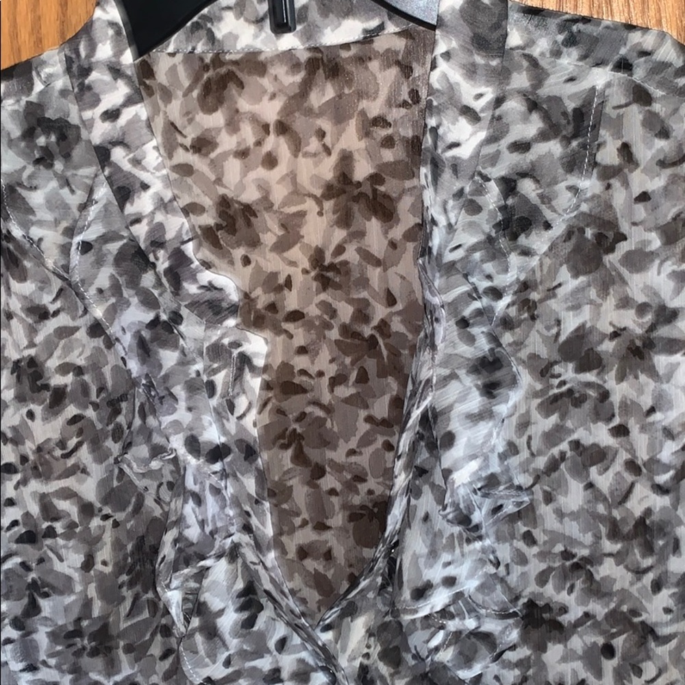 Tahari Multi Color Patterned Blouse - image 2